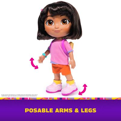 Dora pop met muziek poppenkleding en accessoires - thumbnail