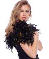 Boa zwart met goudkleurige folie - thumbnail