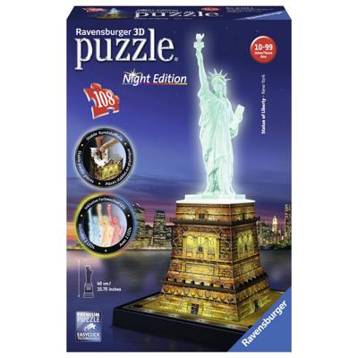 Ravensburger - 3d puzzel - vrijheidsbeeld night edition