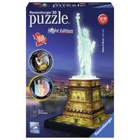 Ravensburger - 3d puzzel - vrijheidsbeeld night edition - thumbnail