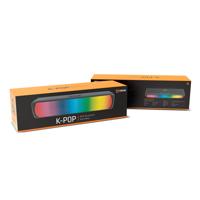 KROM K-POP- Soundbar 2x3 RMS, stereogeluid, Bluetooth, TF-kaartslot, RGB LED, USB, extra aansluiting 3,5 mm jack, afmetingen 280 x 59 x 60 mm, kleur zwart - thumbnail