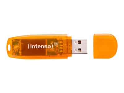Intenso Rainbow Line USB-stick 64 GB Oranje (transparant) 3502490 USB-A 2.0