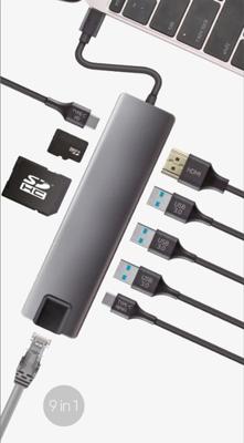 USB-HUB CoolBox COO-DOCK-01 Grijs Zilverkleurig - thumbnail