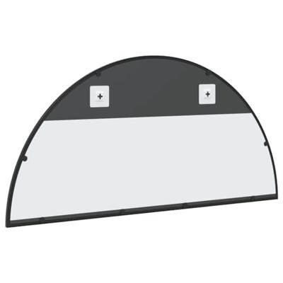 VidaXL Wandspiegel boog 100x50 cm ijzer zwart