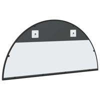 VidaXL Wandspiegel boog 100x50 cm ijzer zwart - thumbnail