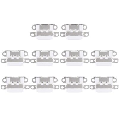 10 stuks opladen Port-Connector voor iPhone 6 Plus(White)
