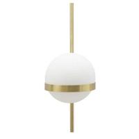 Mauro Ferretti Glamy circle Wandlamp in goud metaal met glazen bol - thumbnail