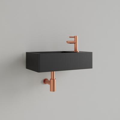 Fontein Gliss Design Freya Solid Marble 40x22x10 cm Met Kraangat Rechts Mat Zwart Gliss Design Fontein Gliss Design Freya Solid Marble 40x22x10 cm Met Kraangat Rechts Mat Zwart Gliss Design