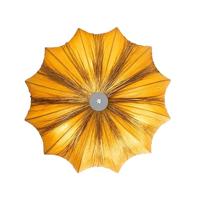 QAZQA Design plafondlamp goud zijden 52 cm 3-lichts - Plu - thumbnail