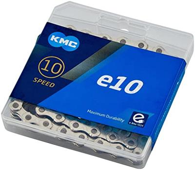 KMC e10 fietsketting - 122 schakels - zilver - thumbnail