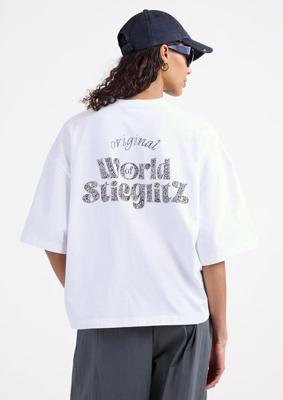 Stieglitz World of Stieg Boxy T-Shirt | Wit