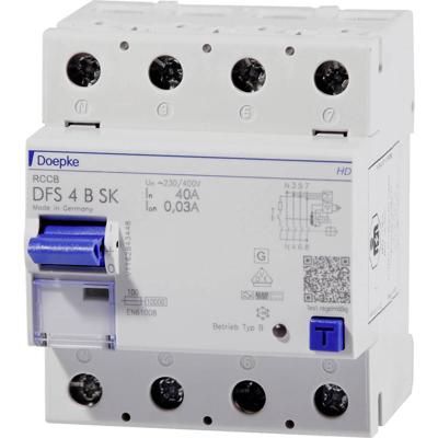 Doepke 09147998HD DFS 4 063-4/0,50-B SK HD 4polig 63A Aardlekschakelaar B 4-polig 63 A 0.5 A 400 V Doepke 09147998HD DFS 4 063-4/0,50-B SK HD 4polig 63A Aardlekschakelaar B 4-polig 63 A 0.5 A 400 V