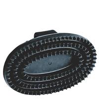 Rosborstel ovaal hard rubber rubber bandje - thumbnail