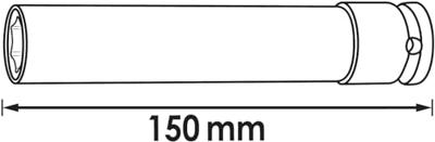 Vigor V5932 Dop (zeskant) Dopsleutelinzetstuk 21 mm 1 stuks 1/2 (12.5 mm)