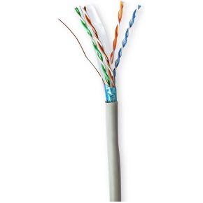 Nedis Netwerk Kabel Rol | CAT6 | Solid | F/UTP | CCA | 100.0 m | Binnenshuis | Rond | PVC | Grijs | Gift Box - CCBG8522GY100S