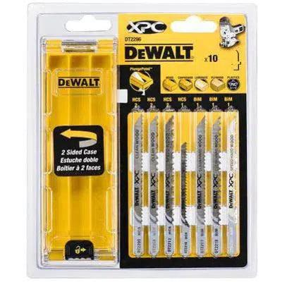 DeWalt Accessoires Cassette 10-delig XPC® zaagbladen voor hout (DT2205x2, DT2209x2, DT2213x2, DT2216x1, DT2217x1, DT2218x1, DT2220x1) - DT2296-QZ DeWalt Accessoires Cassette 10-delig XPC® zaagbladen voor hout (DT2205x2, DT2209x2, DT2213x2, DT2216x1, DT2217x1, DT2218x1, DT2220x1) - DT2296-QZ