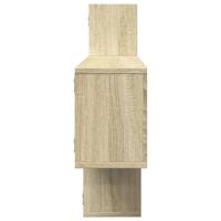 Wandschap 167,5x18x68 cm bewerkt hout sonoma eikenkleurig - thumbnail