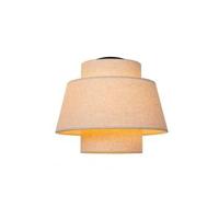 Lucide TRIBUTE - Plafonnière - Ø 40 cm - 1xE27 - Beige - thumbnail