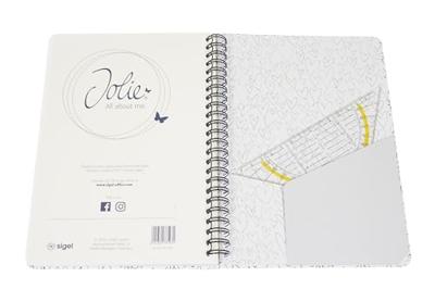 Sigel SI-SY554 Notitieboek Jolie Wild Hearts met Spiraal A5 Lijn 120 Pagina's