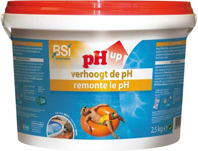 Ph up poeder 2,5 kg Zwembadonderhoud BSI - Bsi