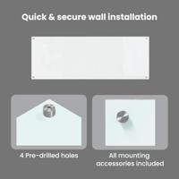 VidaXL Keuken spatscherm 2 pcs doorzichtig 110 x 40 cm gehard glas - thumbnail