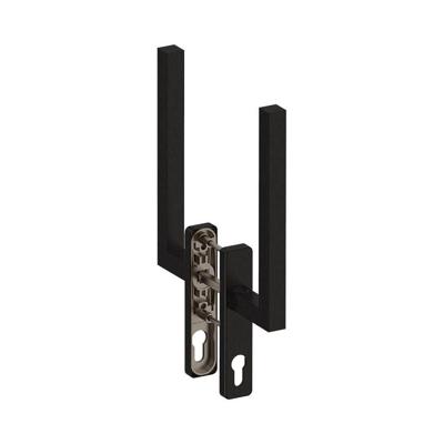 Hardbrass Hefschuifdeurgreep Phoenix dubbel PC69 - zwart Hardbrass Hefschuifdeurgreep Phoenix dubbel PC69 - zwart