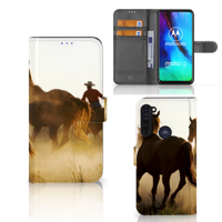 Motorola Moto G Pro | Telefoonhoesje | Met pasjeshouder | Design Cowboy - thumbnail