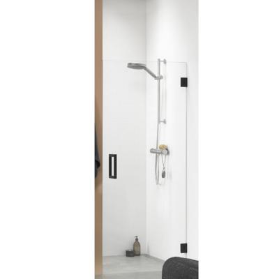 Sealskin Nisdeur 'I Am' 70X200 cm Mat Zwart Helder Glas Antikalk Sealskin Nisdeur 'I Am' 70X200 cm Mat Zwart Helder Glas Antikalk