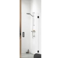 Sealskin Nisdeur 'I Am' 70X200 cm Mat Zwart Helder Glas Antikalk - thumbnail