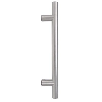 Hardbrass Voordeurgreep T-model rond handgreep 600x400x30mm - RVS
