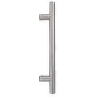 Hardbrass Voordeurgreep T-model rond handgreep 600x400x30mm - RVS - thumbnail