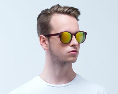 Spect Eyewear zonnebril Lace panto transparant rood/geel Spect Eyewear zonnebril Lace panto transparant rood/geel