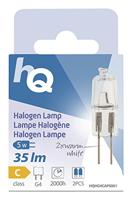 HQ halogeenlamp g4 5w 35lm warm wit 2 stuks - thumbnail