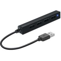 SpeedLink Snappy Slim USB 2.0-hub 4 poorten Zwart - thumbnail