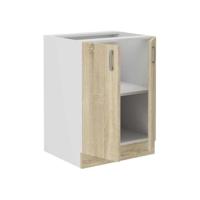 SARA keukenonderkast - 2 deuren - Sonoma eiken decor - L60 x D48 x H 82 cm - thumbnail