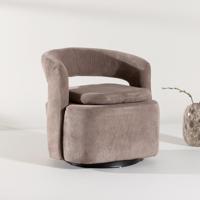 Nohr Fauteuil 'Soledad' Rib, kleur Bruin - thumbnail