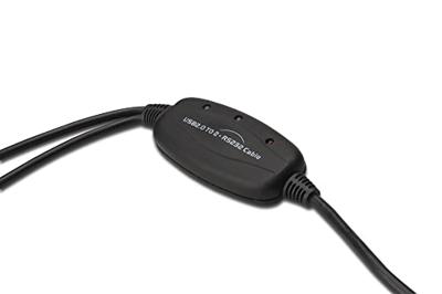 Digitus USB 1.1, Serieel Adapter [1x USB-A 2.0 stekker - 2x D-sub stekker 9-polig] DIGITUS - USB 2.0 zu 2x RS232-Kabel 1.20 m