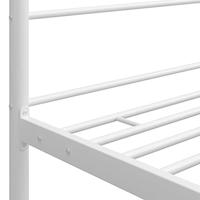 Hemelbedframe metaal wit 90x200 cm - thumbnail