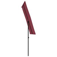 VidaXL Parasol met aluminium paal 180x110 cm bordeauxrood - thumbnail