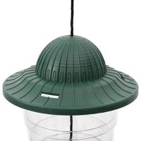 VidaXL Vogelvoeders 3 st 13x13x17 cm donkergroen - thumbnail