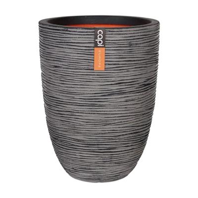 Vaas elegant laag Rib NL 46x58 - Antraciet - thumbnail