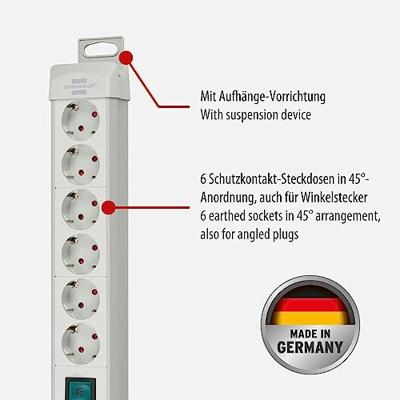 Brennenstuhl Premium-Line stekkerdoos 6-voudig lichtgrijs 3m H05VV-F 3G1,5 - 1955560100