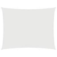 VidaXL Zonnescherm rechthoekig 2,5x3,5 m oxford stof wit - thumbnail