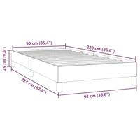 Bedframe zonder matras 90x220 cm fluweel donkerblauw - thumbnail