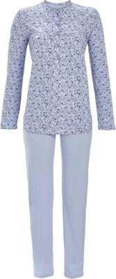 Katoenen Ringella pyjama luchtblauw Katoenen Ringella pyjama luchtblauw