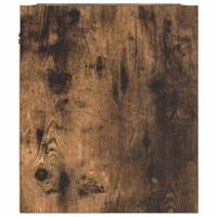 Nachtkastje wandgemonteerd 38x34x40 cm gerookt eikenkleurig - thumbnail