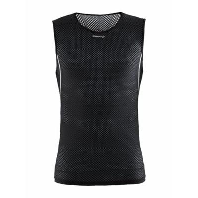 Sportshirt heren mouwloos - PRO Cool Mesh Superlight - Naadloze tanktop sneldrogend - Ademend - L - Zwart - L - L - L