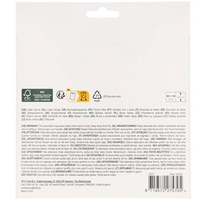 Fantastic Voetbal Happy Birthday Letterslinger (1,5m)