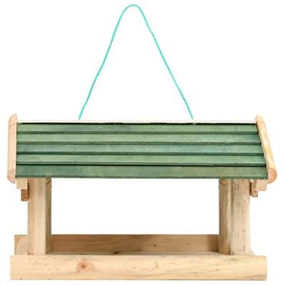 VidaXL Vogelvoeder 35x29,5x21 cm massief hout VidaXL Vogelvoeder 35x29,5x21 cm massief hout