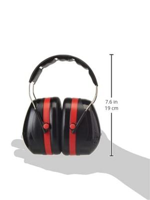 3M PELTOR™ Optime™ III H540A Oorkap gehoorbescherming zwart/rood 34dB - OPT3BK - thumbnail